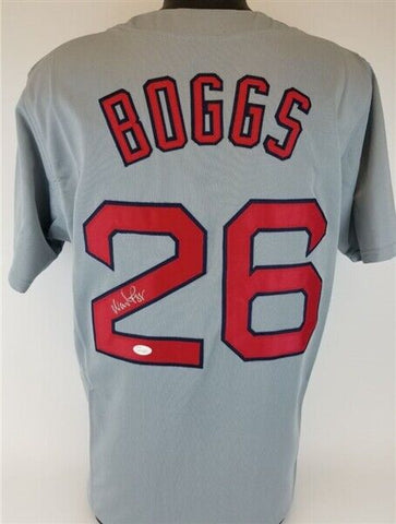 Wade Boggs Signed Boston Red Sox Gray Jersey (JSA COA) 12xAll-Star (1985-1996)