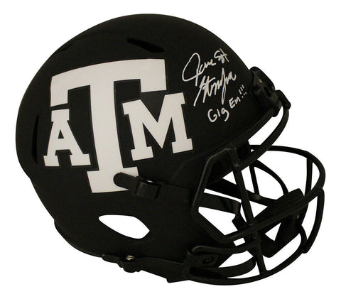 Jace Sternberger Signed Texas A&M Aggies F/S Eclipse Helmet Gig Em JSA 30881