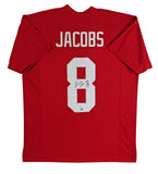 Josh Jacobs Authentic Signed Maroon Pro Style Jersey Autographed BAS Witnessed