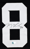 TJ Hockenson Autographed Black College Style Jersey *M8- Beckett W Hologram