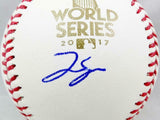 George Springer Autographed World Series Rawlings OML Baseball- JSA W Auth *Blue