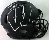 TJ Watt Autographed Wisconsin Badgers Eclipse Authentic Helmet - Beckett W Auth