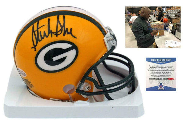 Sterling Sharpe Autographed SIGNED Green Bay Packers Mini Helmet - Beckett