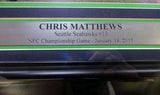 CHRIS MATTHEWS AUTOGRAPHED FRAMED 8X10 PHOTO SEAHAWKS RECOVERY MCS HOLO 90588