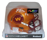 John Riggins Signed Washington Football Team Flash Mini Helmet Beckett 35589