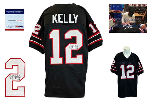 Jim Kelly SIGNED Jersey - PSA/DNA - Houston Gamblers Autographed w/ PHOTO