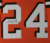 NICK CHUBB (Browns orange TOWER) Signed Autographed Framed Jersey JSA