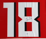 Calvin Ridley Signed Atlanta Falcons 35x43 Framed Jersey (Beckett Hologram) W.R.