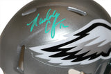 Randall Cunningham Signed Philadelphia Eagles Flash Mini Helmet BAS 38877