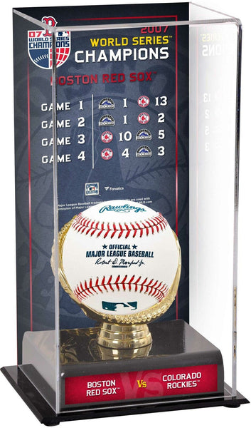 Boston Red Sox 2007 WS Champs Display Case with Series Listing Image - Fanatics