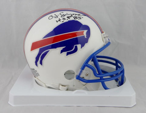O. J. Simpson Autographed Buffalo Bills 76-83 TB Mini Helmet W/ HOF- JSA W Auth