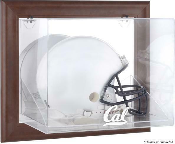 California Bears Brown Framed Wall-Mountable Helmet Display Case - Fanatics