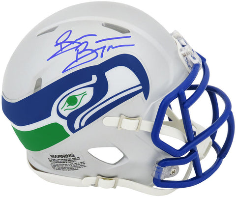 Brian Bosworth Signed Seahawks T/B Riddell Speed Mini Helmet - (SCHWARTZ COA)