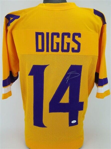 Stefon Diggs Signed Vikings Throwback Jersey (JSA COA) Minnesota All Pro W.R.