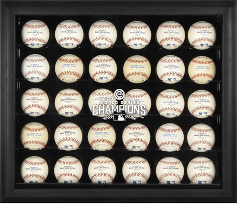 Chicago Cubs 2016 MLB World Series Champions Black Framed Logo 30-Ball Case