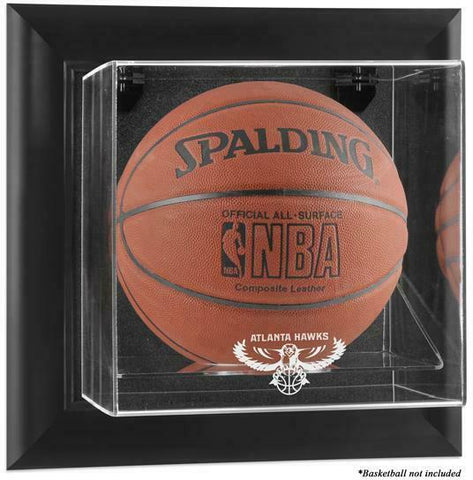 Atlanta Hawks Black Framed Wall-Mountable Basketball Display Case - Fanatics