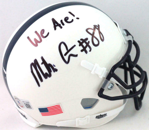 Mike Gesicki Autographed Nittany Lions Mini Helmet w/ We Are- Beckett W *Black
