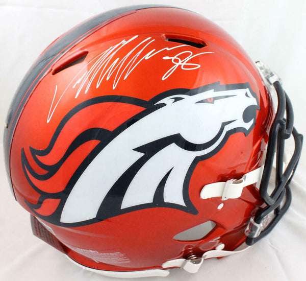 Von Miller Autographed Broncos F/S Flash Speed Authentic Helmet-Beckett W Holo