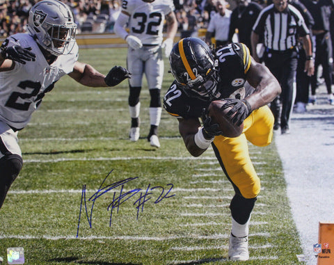 Najee Harris Autographed/Signed Pittsburgh Steelers 16x20 Photo FAN 37113