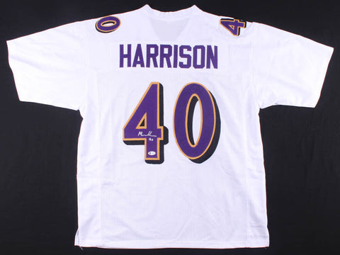 Malik Harrison Signed Baltimore Ravens Jersey (Beckett COA) Ohio State L.B.