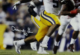 Derrius Guice Autographed LSU Tigers 16x20 Running- JSA W Auth *White