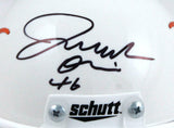 Joseph Ossai Signed Texas Longhorns Schutt Mini Helmet Chrome Decal-BAW Hologram