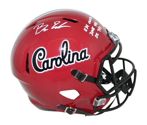 Bryan Edwards Signed South Carolina Gamecocks F/S Helmet 3 Insc Beckett 33336