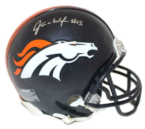 Juwann Winfree Autographed/Signed Denver Broncos Mini Helmet 24297