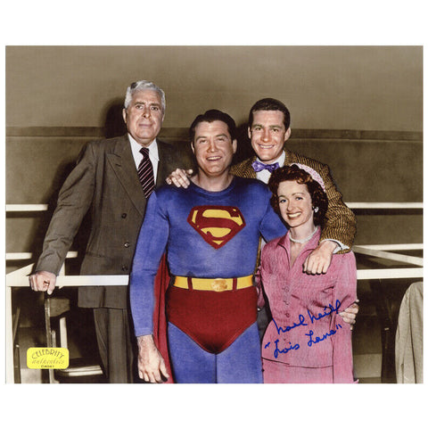 Noel Neill Autographed 1953 The Adventures of Superman 8x10 Cast Photo