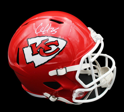 Clyde Edwards Helaire Signed Kansas City Chiefs Speed Full Size NFL Helmet