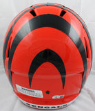 Tee Higgins Autographed Bengals F/S Speed Helmet-Beckett W Hologram *Black