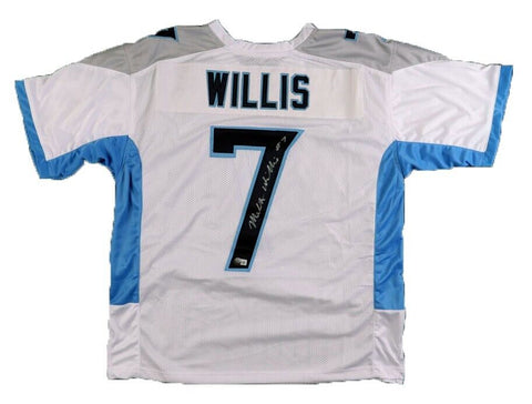 MALIK WILLIS AUTOGRAPHED SIGNED TENNESSEE TITANS #7 WHITE JERSEY BECKETT