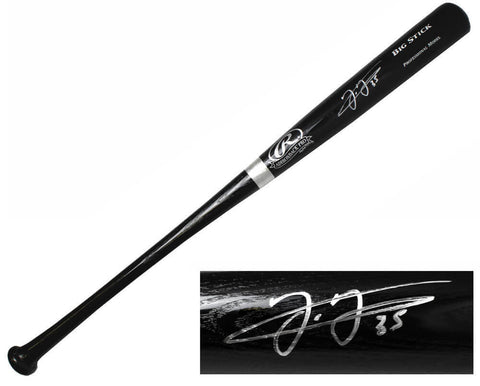 White Sox FRANK THOMAS Signed Rawlings Big Stick Black Bat - SCHWARTZ