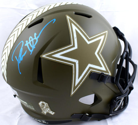 Deion Sanders Signed Cowboys F/S Salute to Service Speed Helmet-Beckett W Holo