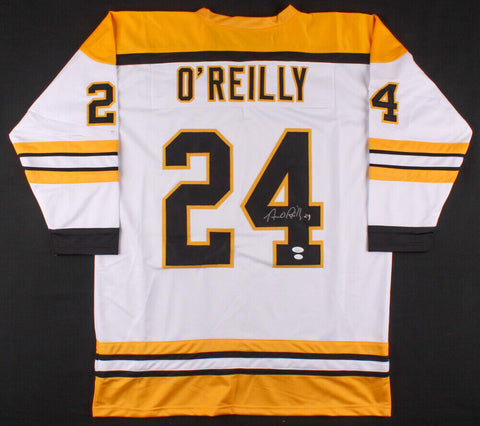 Terry O'Reilly Signed Boston Bruins Throwback Home Jersey (JSA COA)
