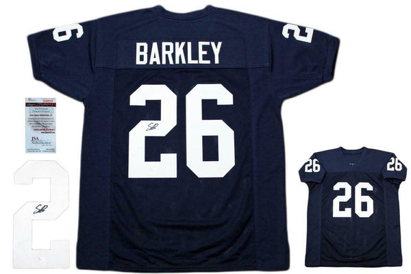 Saquon Barkley Autographed SIGNED Jersey - JSA Witnessed Authentic