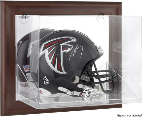 Falcons Brown Framed Wall-Mountable Logo Helmet Case - Fanatics