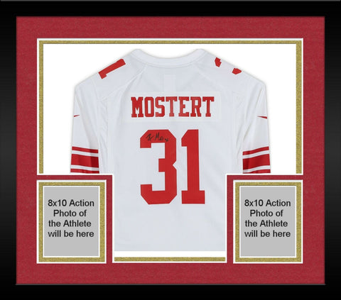 Framed Raheem Mostert San Francisco 49ers Autographed White Nike Game Jersey