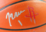 John Wall Autographed NBA Spalding Basketball w/ Rockets Logo - Beckett Witness