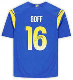 Frmd Jared Goff Los Angeles Rams Signed 2020 Model Royal Blue Nike Game Jersey