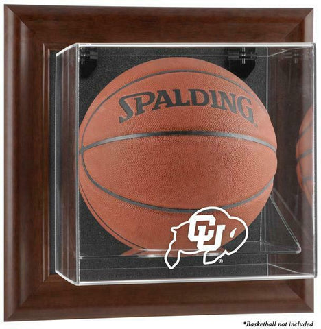 Colorado Buffaloes Brown Framed Wall-Mountable Basketball Disp Case - Fanatics