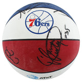76ers (5) Barros, Weatherspoon +3 Authentic Signed Logo Basketball BAS #AB77915