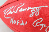 Staubach/Pearson/Dorsett Autographed NFL Authentic Wilson Duke Football-JSA W
