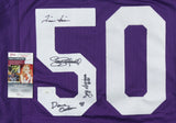 Minnesota Vikings Greatest Jersey Signed by 4 w Studwell, Irwin, Osborn, Siemon