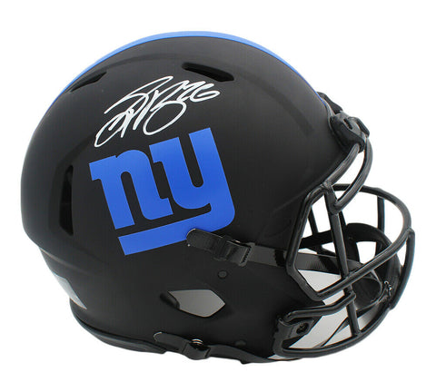 Saquon Barkley Signed New York Giants Speed Full Size Eclispe NFL Helmet