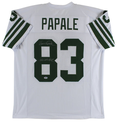 Eagles Vince Papale "Invincible" Authentic Signed White Jersey BAS Witnessed