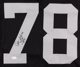 Art Shell Signed Raiders Jersey Inscribed "HOF 89" (JSA COA) 8xPro Bowl Tackle