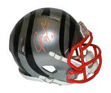 Joseph Ossai Autographed Cincinnati Bengals Flash Mini Helmet Beckett 35385