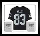 FRMD Darren Waller Raiders Signed Black Nike Limited Jersey w/Just Win Baby Insc