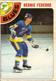 Bernie Federko Signed St Louis Blues Logo Hockey Puck (JSA COA)